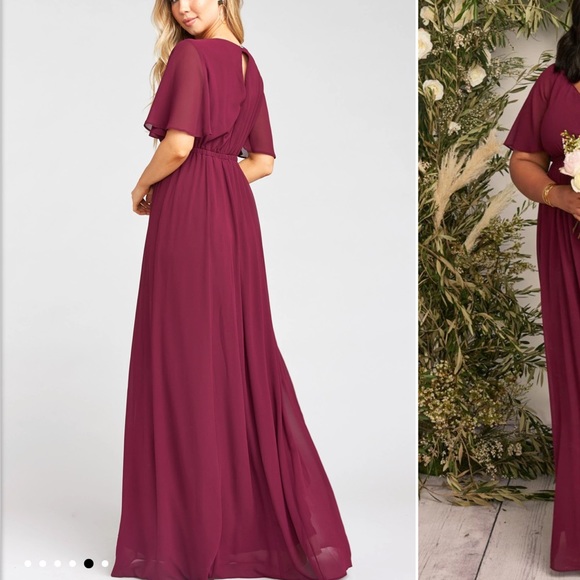 Show me your MuMu | Emily | merlot chiffon | Large - Picture 2 of 5
